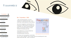 Desktop Screenshot of frauenmaerz.de